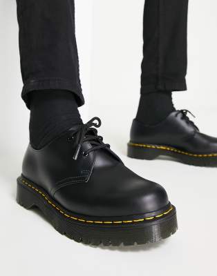 Dr. Martens' 1461 Bex Platform 3-eye Shoes In Black