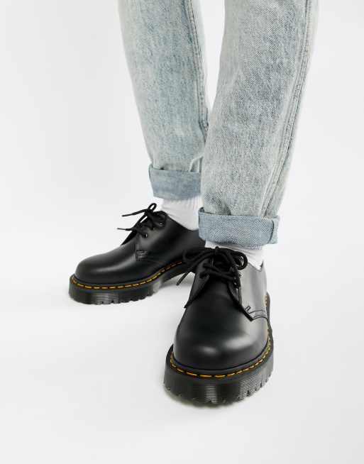 Dr Martens 1461 bex platform 3 eye shoes in black