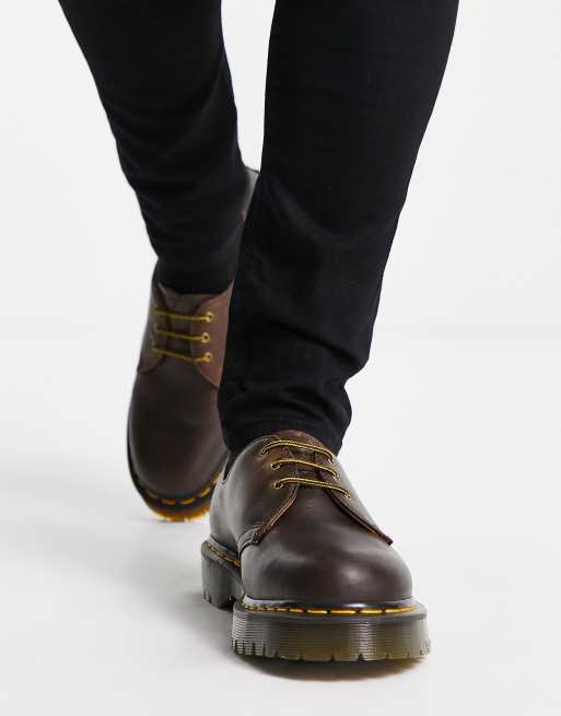 Dr martens shop basse marroni