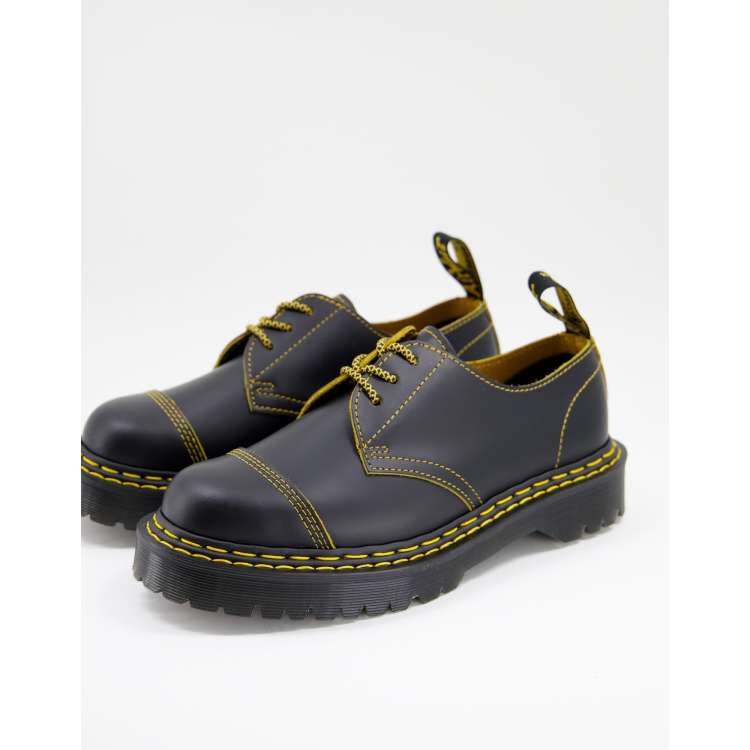 Dr. Martens 1461 Bex Schwarze Schuhe mit Doppelnaht ASOS