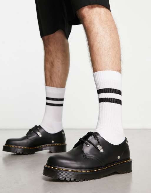 Dr Martens 1461 Bex Stud 3 Eye Shoes in Black