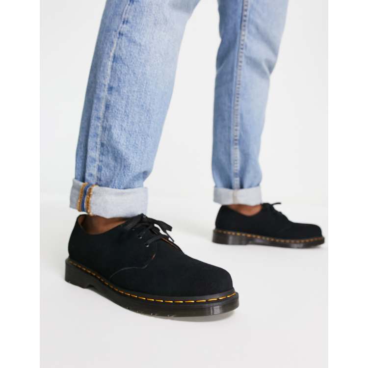 Black Suede Shoes Dr Martens Daim Noir Mules Martens Josef En Daim