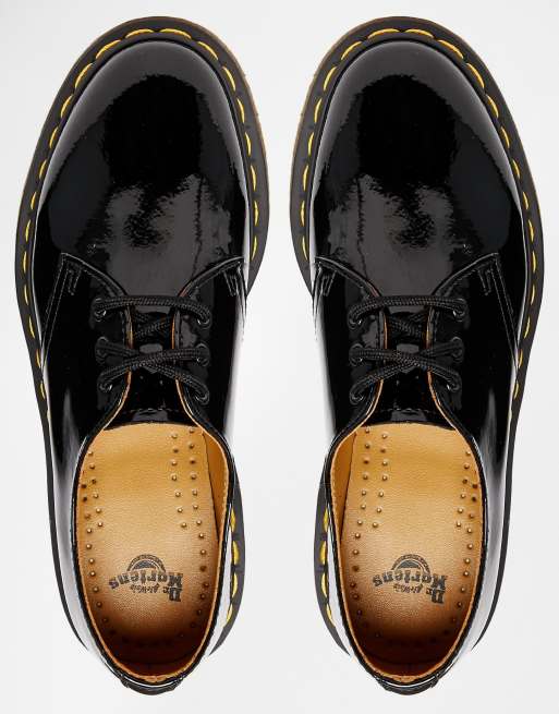 Dr Martens 1461 Chaussures plates classiques Noir verni