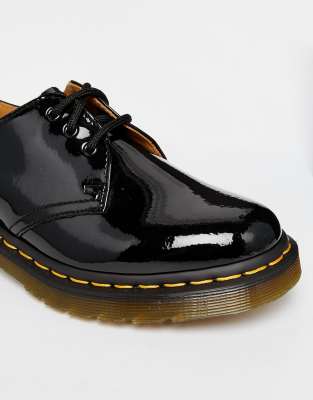 black patent dm shoes