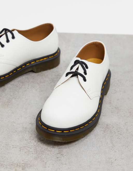 1461 Smooth Leather Platform Shoes in White