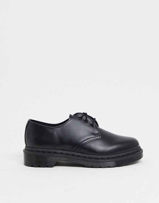 Dr Martens 1461 flat shoes in black mono