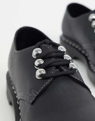 dr martens black 1461 flat shoes