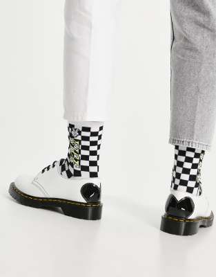 Dr Martens 1461 Hearts shoes in white