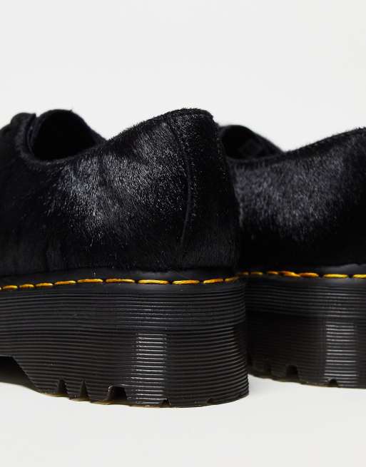 Dr martens black 1461 pascal velvet flat outlet shoes