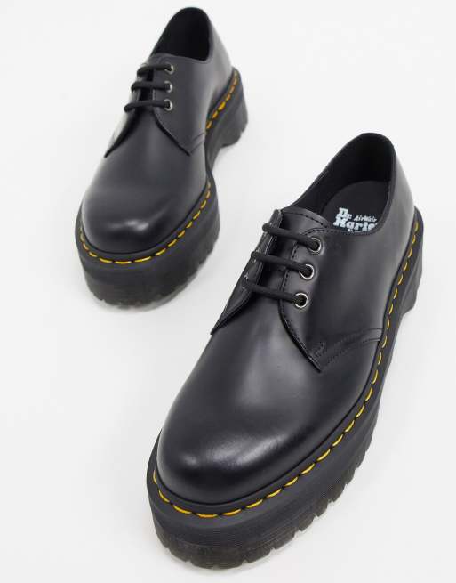 Dr Martens 1461 quad 3 eye shoes in black