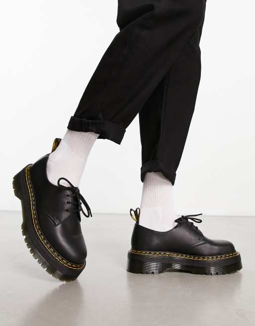 Dr Martens 1461 quad ds 3 eye shoes black paris leather