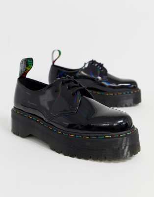 black rainbow dr martens