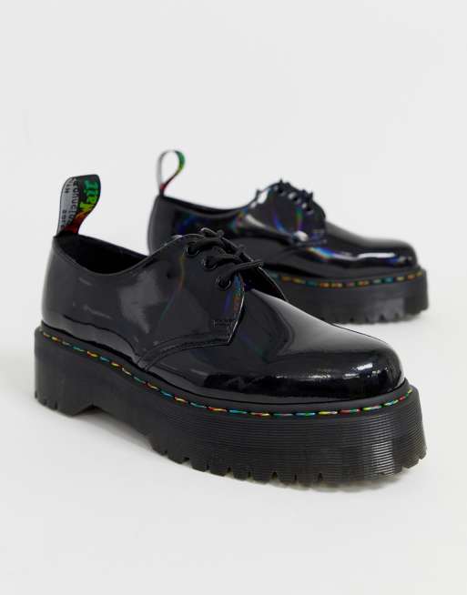 Dr.martens quad retro 2025 1461 quad (black rainbow)【sp】