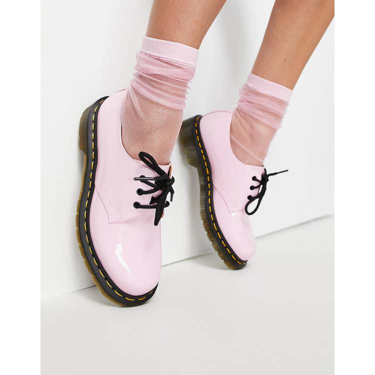 Dr martens hot sale 1461 pink