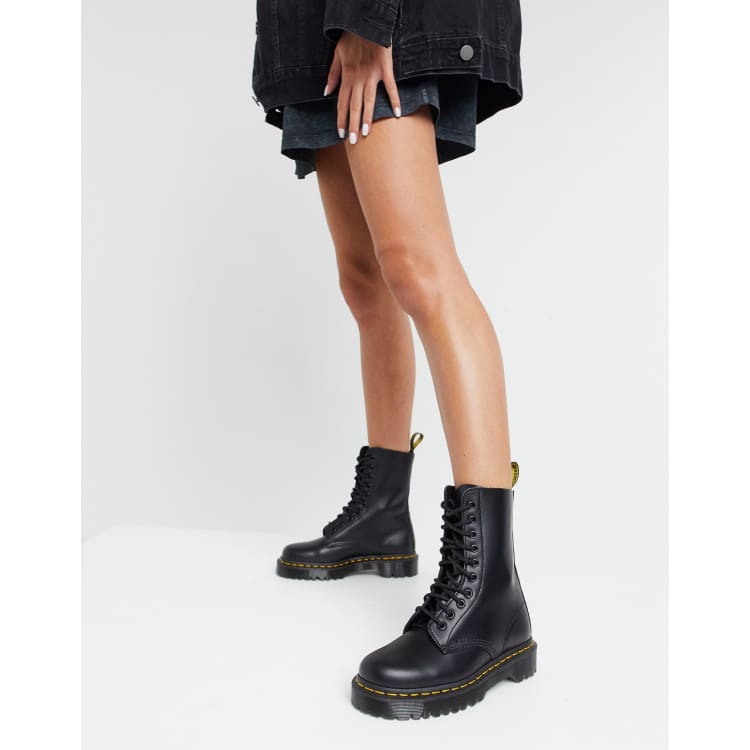 Dr Martens 1490 10 eye Bex boots in black ASOS