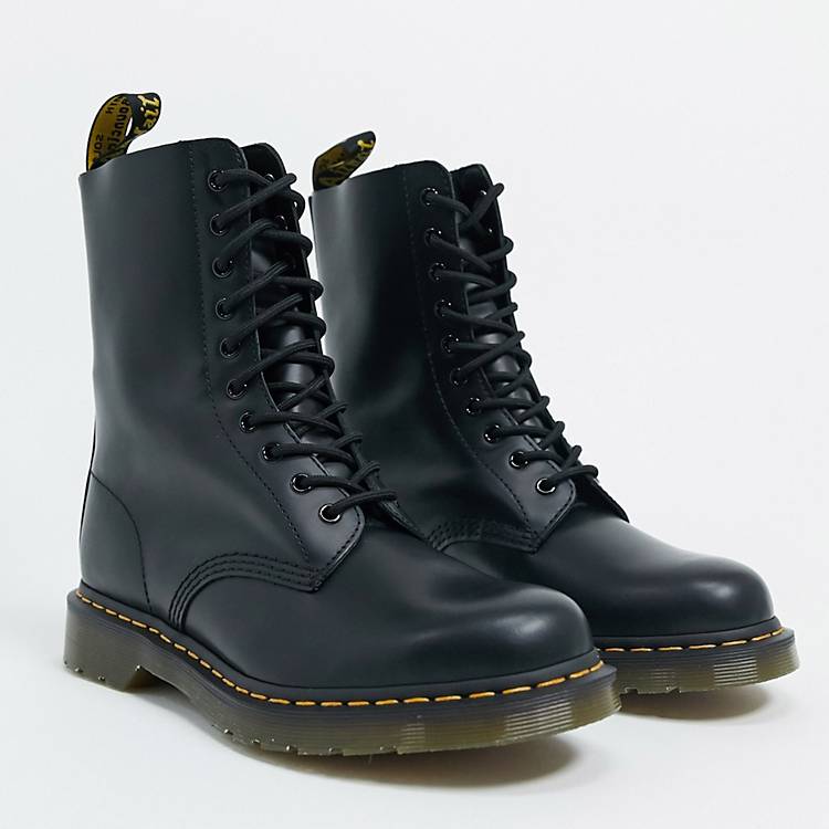 Martens 1490 10-eye boots in black | ASOS