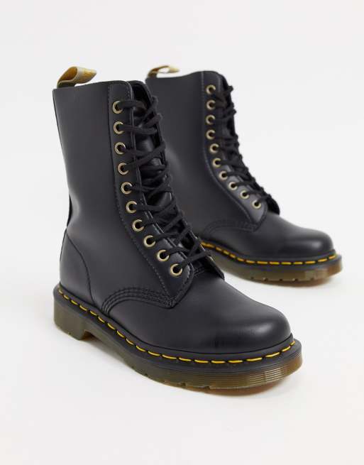 dr martens 1490 10 eye bex boots in black