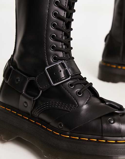 Dr Martens 1914 quad harness leather boots in black | ASOS Dr Martens 1914 quad harness leather boots in black | ASOS