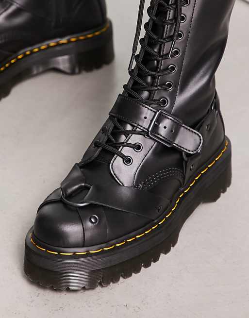Dr Martens 1914 quad harness leather boots in black | ASOS Dr Martens 1914 quad harness leather boots in black | ASOS