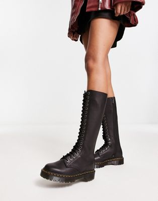 Dr Martens 1B60 Bex high leg lace up boot in black