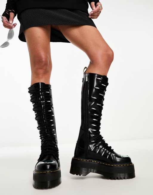 Dr Martens 1b60 ltt max 20 eye boots in black buttero leather