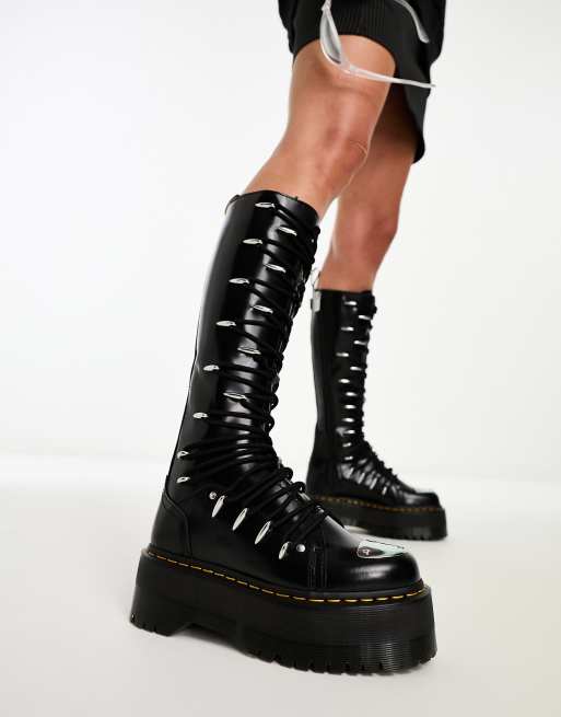 Knee high doc hot sale martens mens