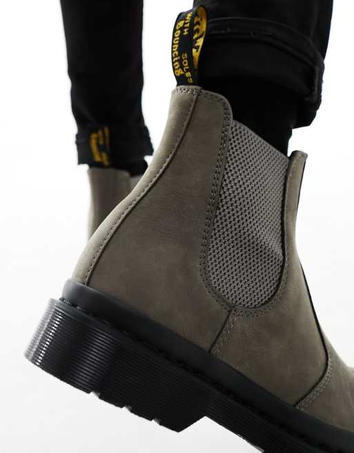 Dr Martens - 2976 - Bottines Chelsea en cuir nubuck - Gris nickel, 3 de 4