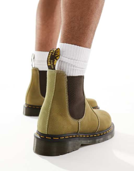 Dr Martens - 2976 - Bottines Chelsea en nubuck - Kaki, 2 de 4