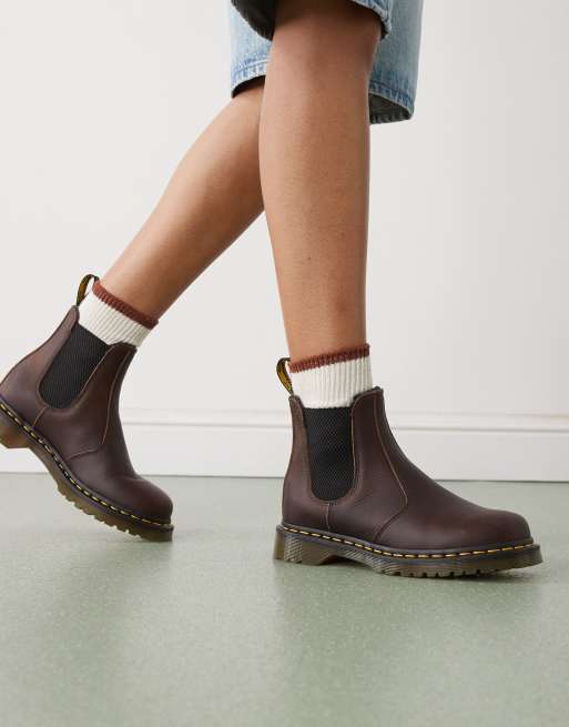 Dr Martens 2976 chelsea boots in dark brown, 4 of 4