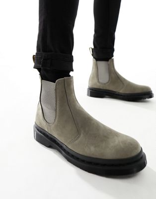  2976 chelsea boots in nickel grey nubuck leather