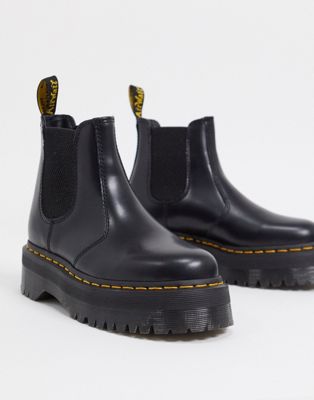 Dr Martens 2976 flatform chelsea boots in black - ASOS Price Checker