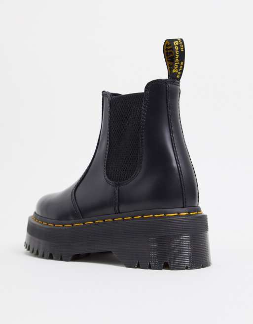 Dr Martens 2976 flatform chelsea boots in black, 4 of 4
