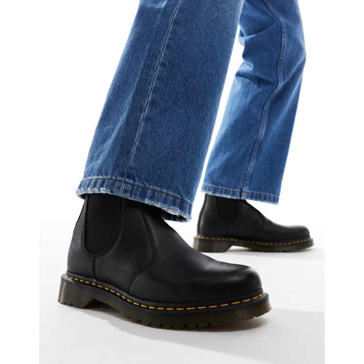 Dr martens fur lined chelsea boots on sale