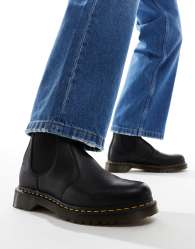 Dr Martens 2976 fur lined chelsea boots in black