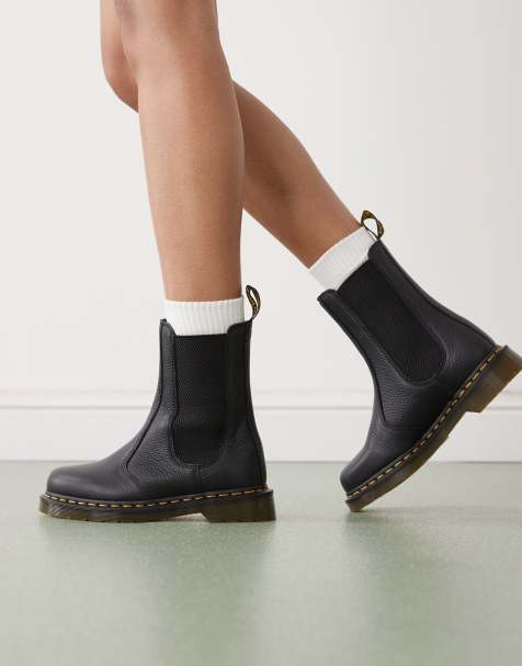 Dr Martens - 2976 Hi - Sorte Chelsea-støvler - view 1