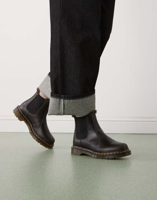 Dr Martens 2976 Leonore Chelsea boot in dark taupe