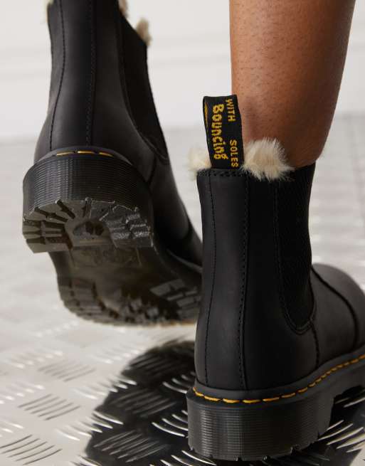 Dr martens chelsea store fur