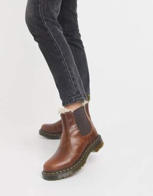 shearling lined doc martens