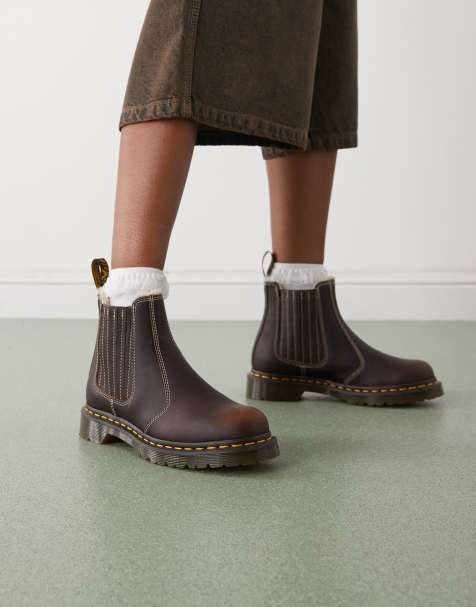 Dr Martens – 2976 Leonore – Mörkbruna chelseaboots - view 1