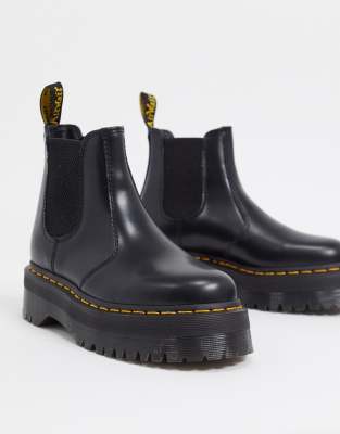 doc marten platform boots chelsea
