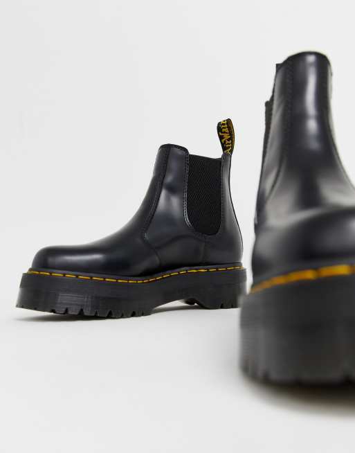 Dr Martens 2976 Quad Platform Chelsea Boots In Black Asos