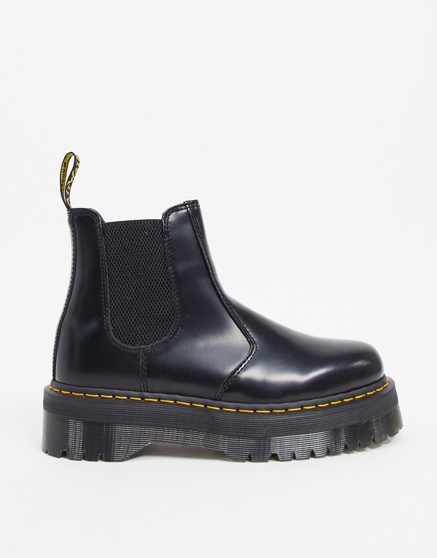 Shop Dr. Martens' 2976 Quad Platform Chelsea Boots-black