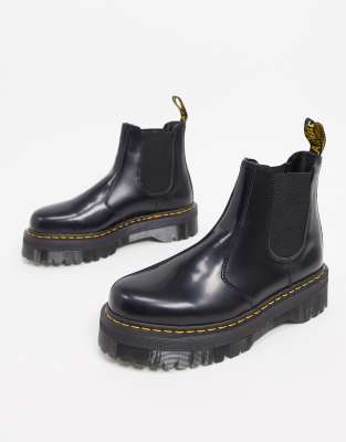 doc marten platform chelsea boots