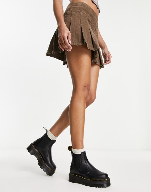 Dr Martens – 2976 – Schwarze Chelsea-Stiefel mit flacher Plateausohle, 4 von 4