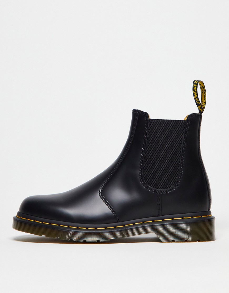 Dr Martens 2976 Smooth Leather Chelsea Boots-Black