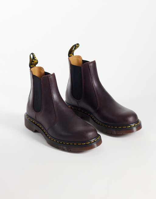 Dr Martens - 2976 - Stivaletti Chelsea unisex rosso ciliegia Crazy Horse, 2 di 4