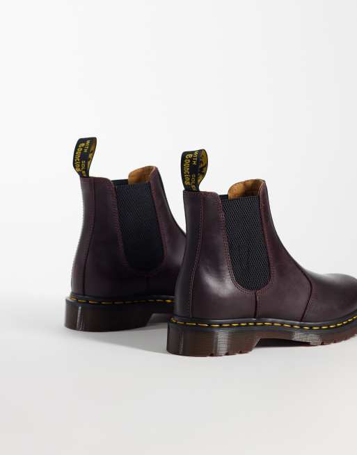 Dr Martens - 2976 - Stivaletti Chelsea unisex rosso ciliegia Crazy Horse, 4 di 4
