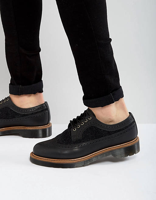 Volcano coffee egg Dr Martens 3989 Wool & Leather Brogue Shoes | ASOS