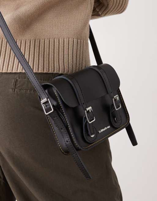 Dr Martens 7" satchel bag in black, 3 of 4