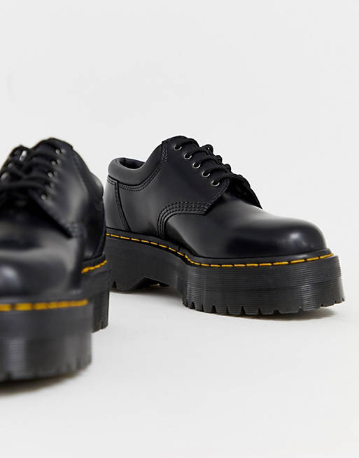Dr Martens 8053 quad platform shoes in black